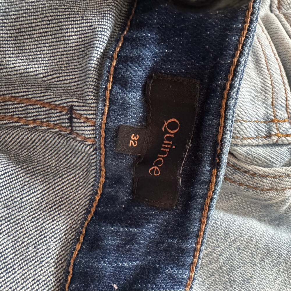 Like New Bella Stretch Barrel Leg Jeans from Quince in Size 32 - Picture 4 of 5